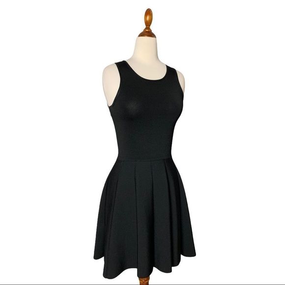 Parker Dresses & Skirts - Parker Black Stretch Knit Fit Flare Mini Dress Size XS LBD